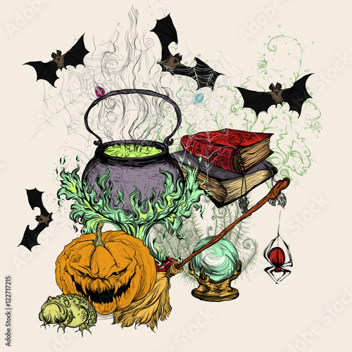 Illustration for Halloween photo