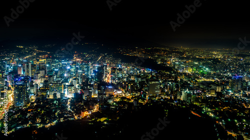 Seoul at Night from Seoul N Tower
