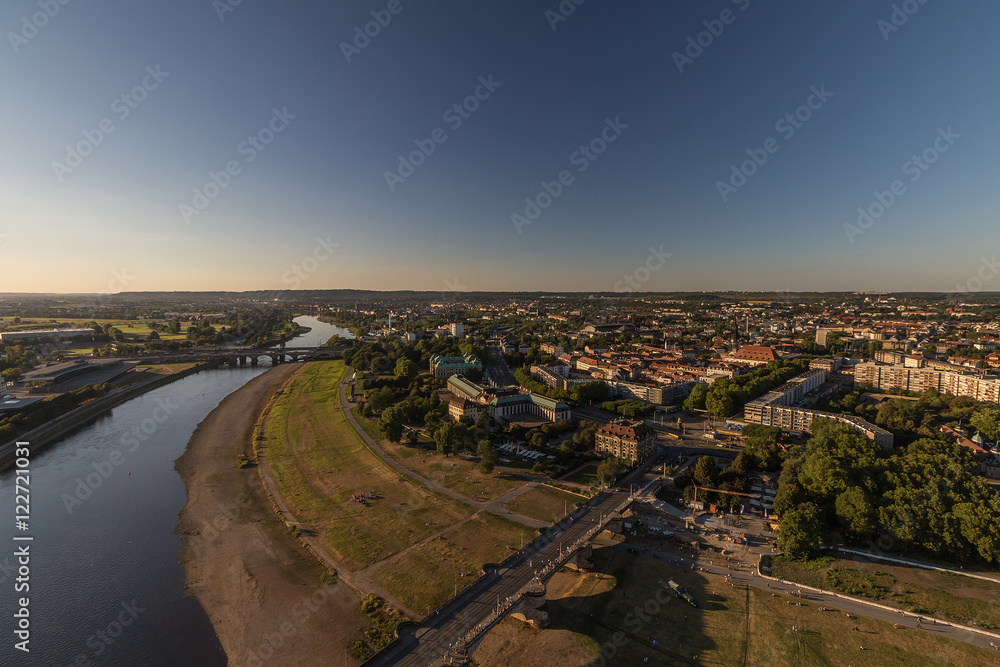 Dresden von oben, Flug über Dresden