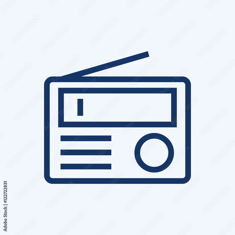 Radio vector icon Radio vector icon