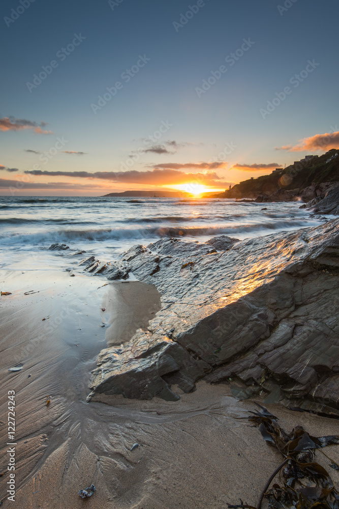 Serenity at sunset on the beach Serenity at sunset on the beach
