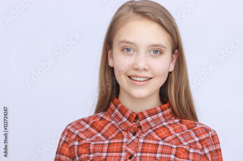 smiling teenage girl