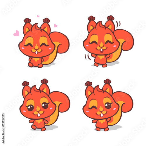 vector squirrel character