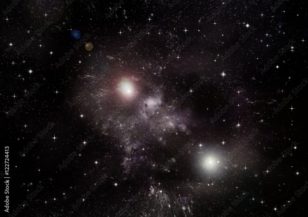 Fototapeta premium galaxy in a free space