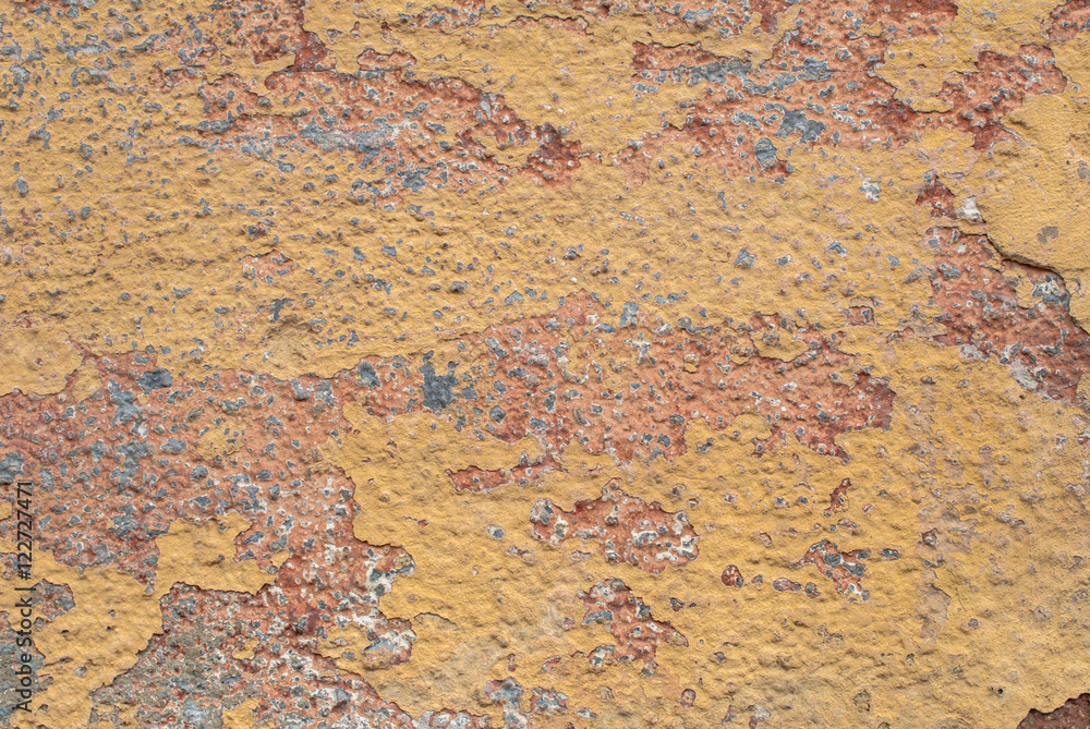 chipped paint on old concrete wall, abstract concrete, landscape style, great background or texture