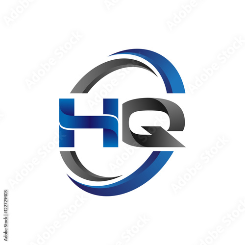Simple Modern Initial Logo Vector Circle Swoosh hq