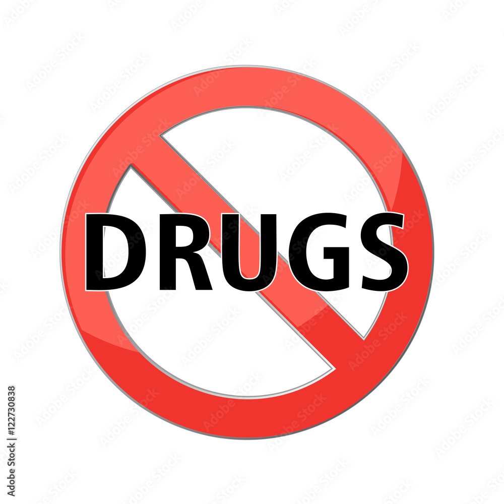 Printno drugs sign