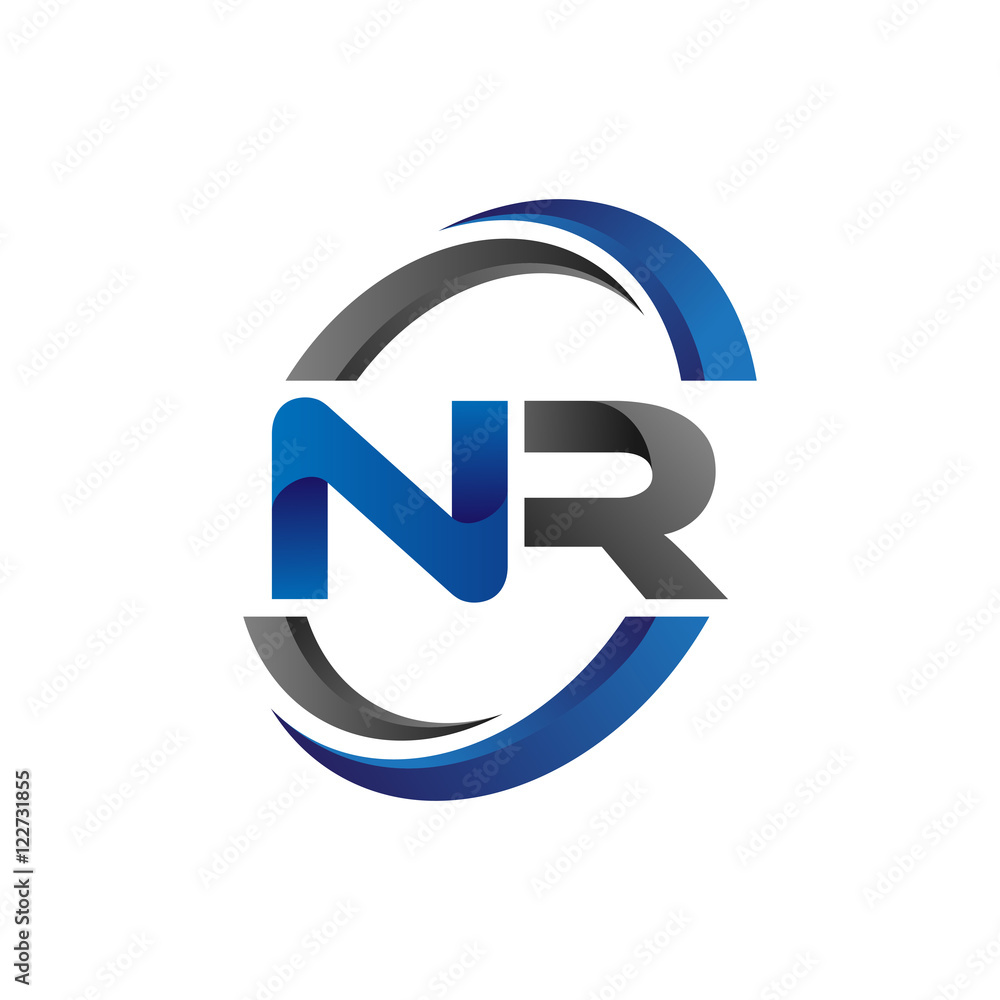 Simple Modern Initial Logo Vector Circle Swoosh nr Simple Modern Initial Logo Vector Circle Swoosh nr