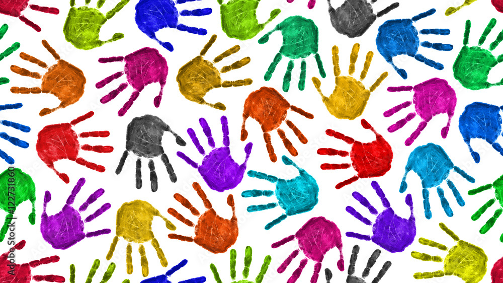 Seamless hands background Seamless hands background