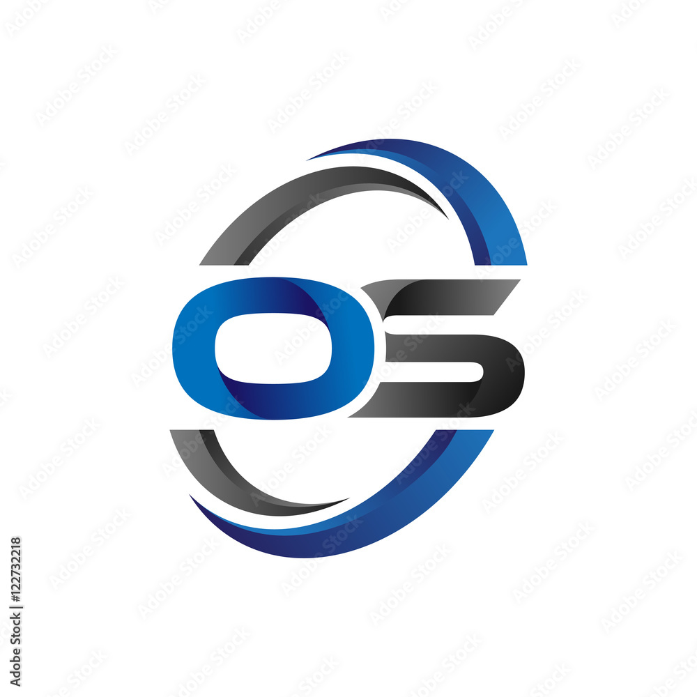 Photography Simple Modern Initial Logo Vector Circle Swoosh os