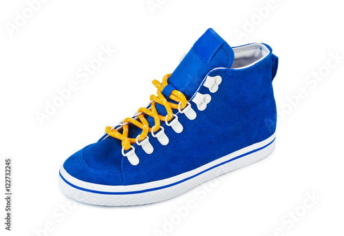 Blue sneakers