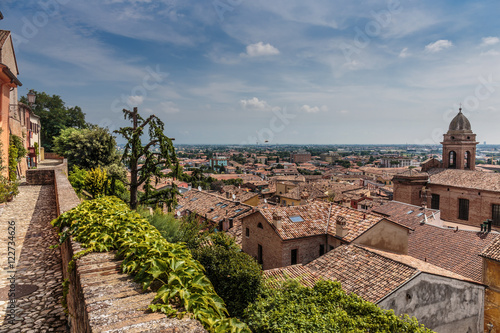 General view of the medieval Italian city