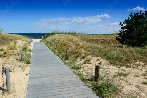 Fototapeta Naklejka Na Ścianę i Meble -  Wejście na plażę w Świnoujściu