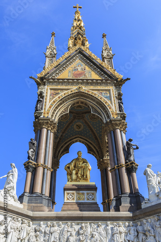 Albert Memorial, to Queen Victoria's Consort, in summer, Kensington Gardens, South Kensington, London photo