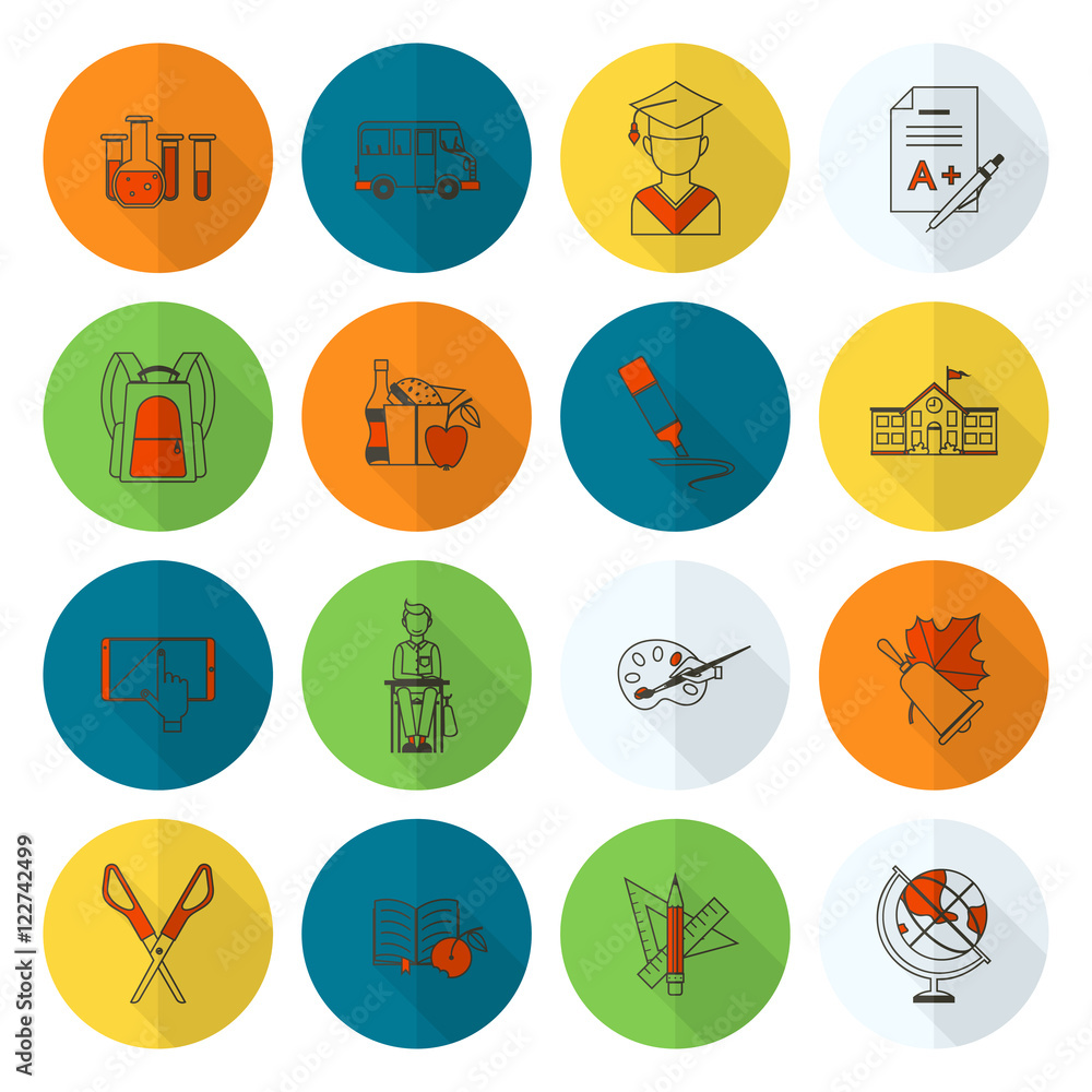 School and Education Icons School and Education Icons