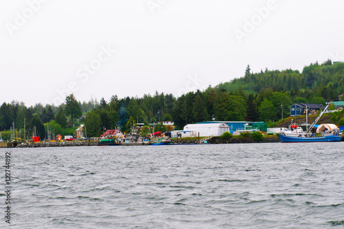 Town of Tofino British Columbia from sea