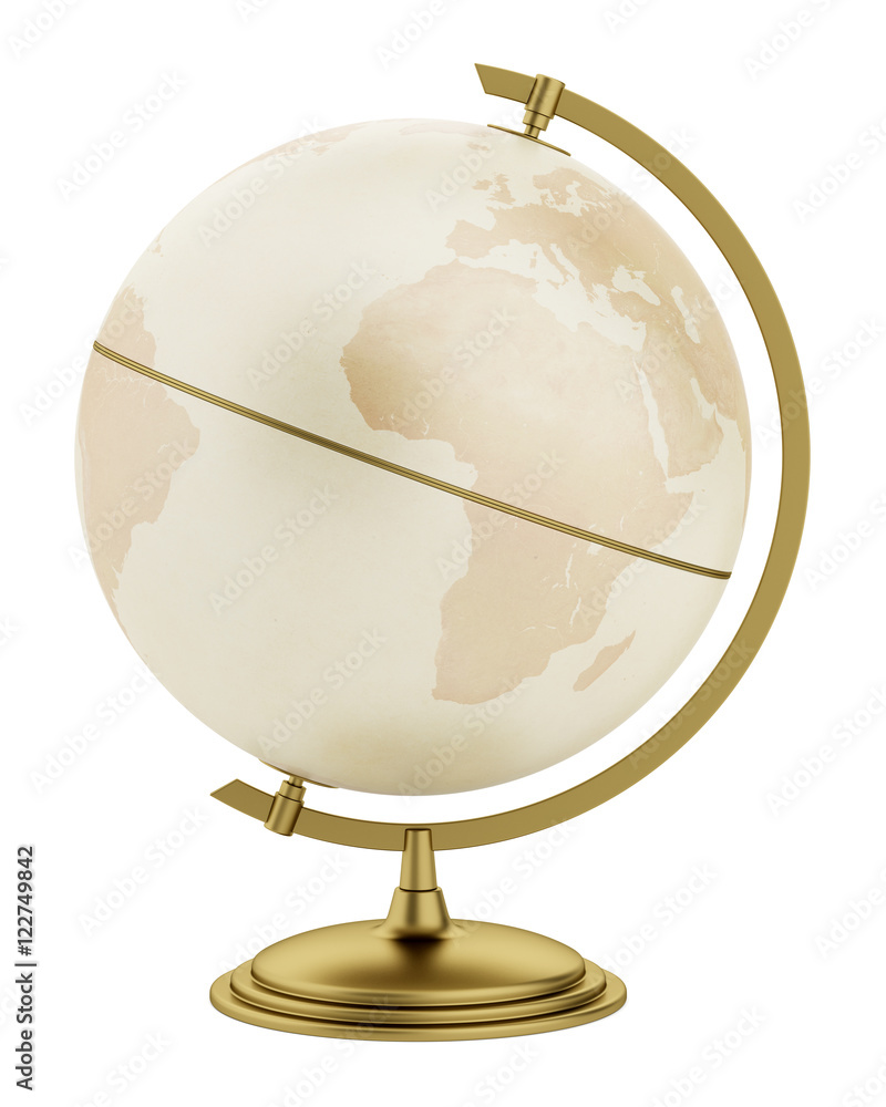 globe isolated on white background globe isolated on white background