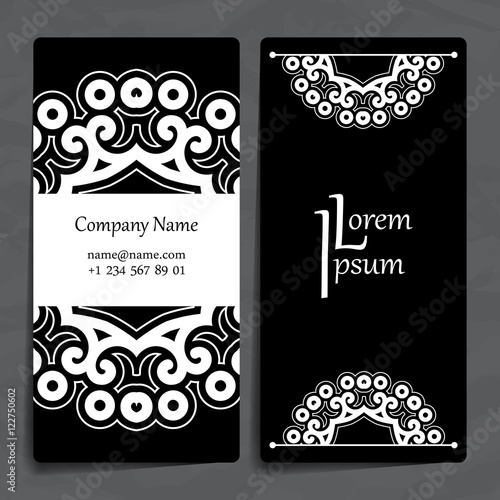 Schilderij op canvas Set of vector design templates