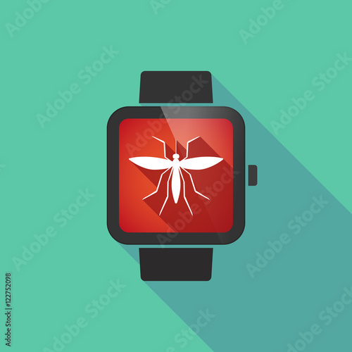 Long shadow smart watch with a mosquito