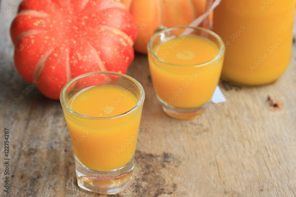 Fototapeta premium Pumpkin juice