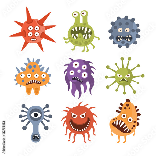 Aggressive Fantastic Monster Microorganisms Set