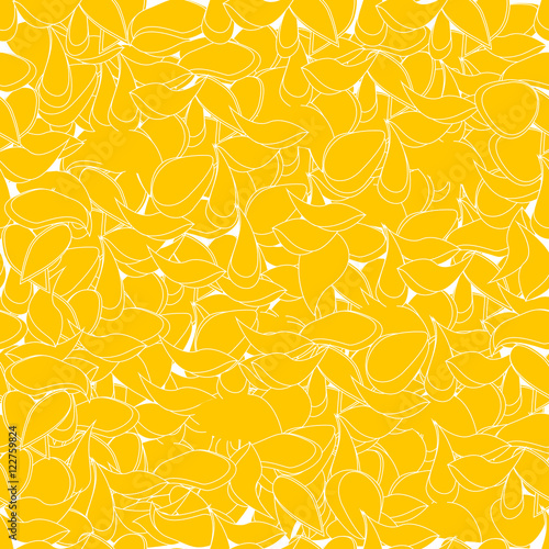 Petal Yellow seamless pattern background no.4