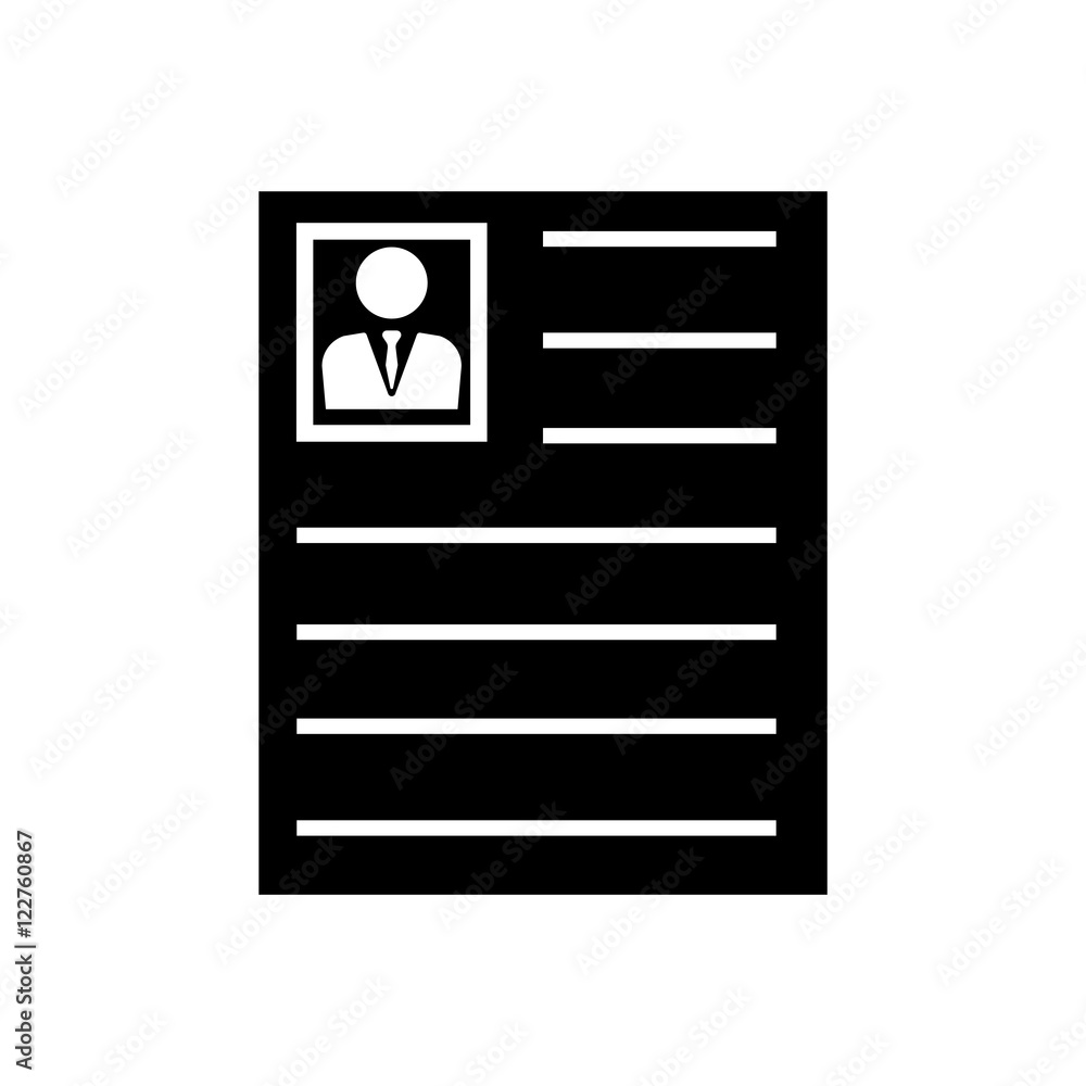 Resume icon vector Resume icon vector