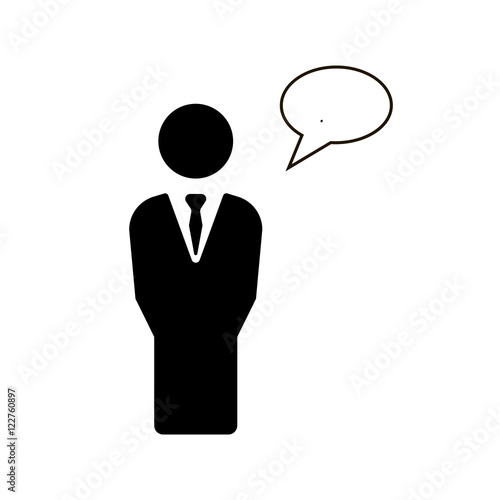 Speech leader icon vector