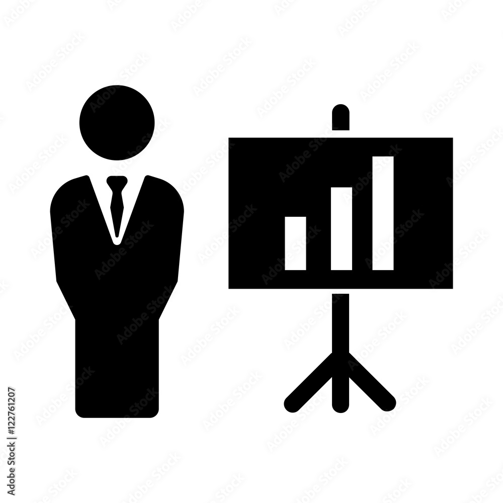 Presentation icon vector Presentation icon vector