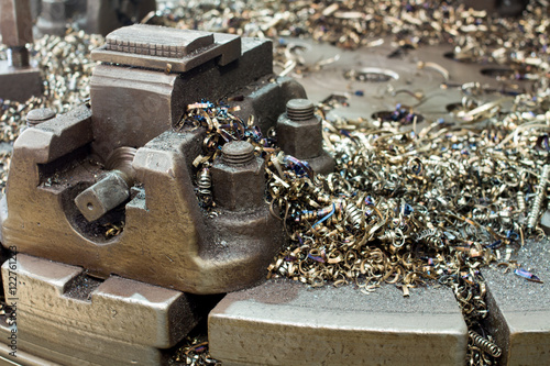 old lathe machine photo