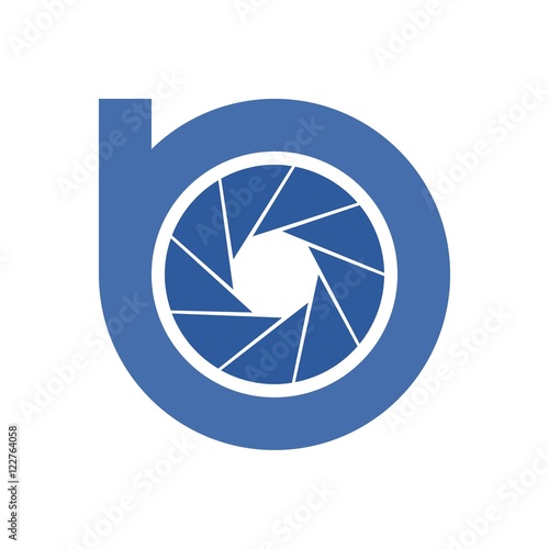 b initial photography logo design