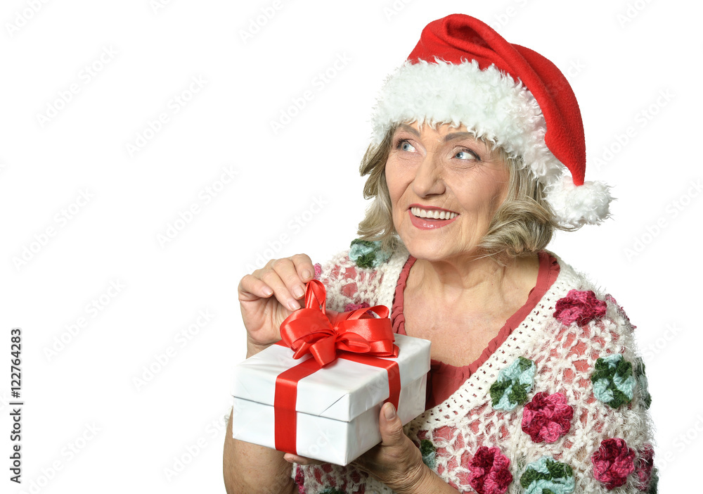 woman in Santa Claus woman in Santa Claus