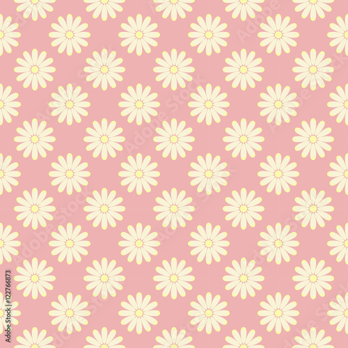 Antique floral fabric with flowers pattern