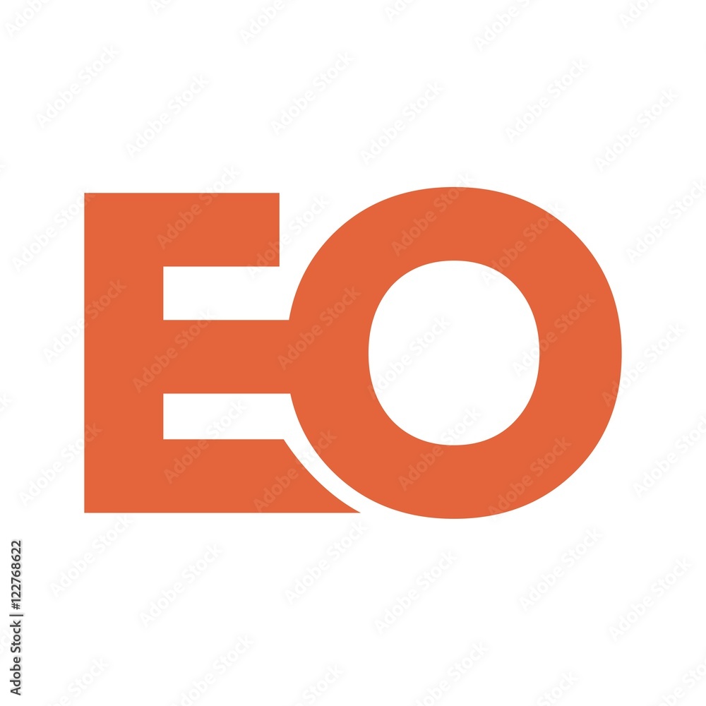 EO letter initial logo design EO letter initial logo design