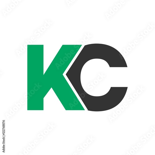 Wallpaper Mural KC letter initial logo design Torontodigital.ca