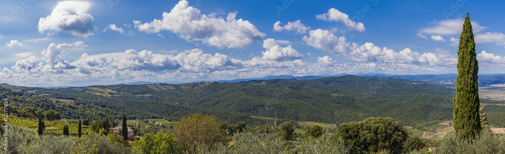 View at Val d'Orcia from Montalcino