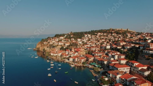 Ohrid old city, Macedonia / Aerial videos
