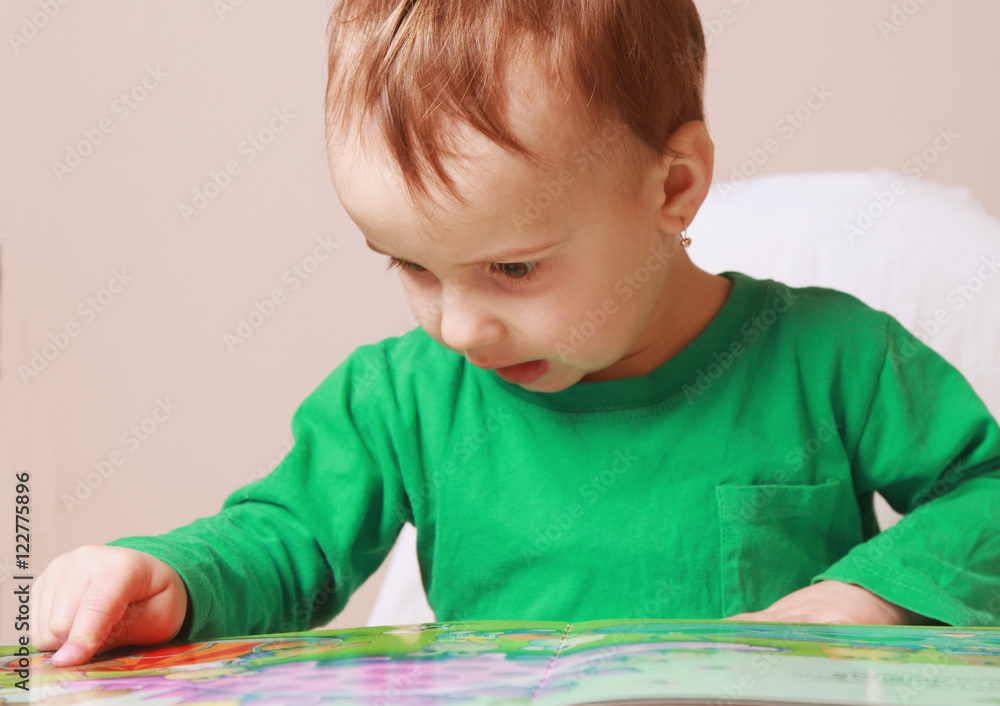 beautiful little child girl learns to read (success, education, beautiful little child girl learns to read (success, education,