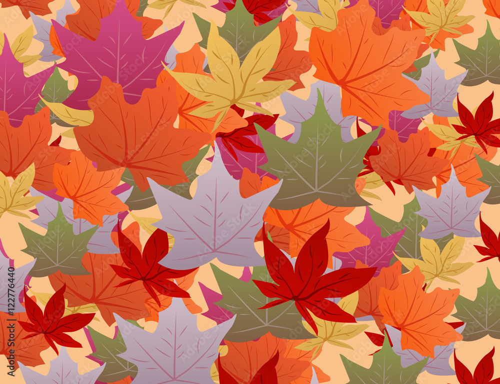 background with autumn leaves