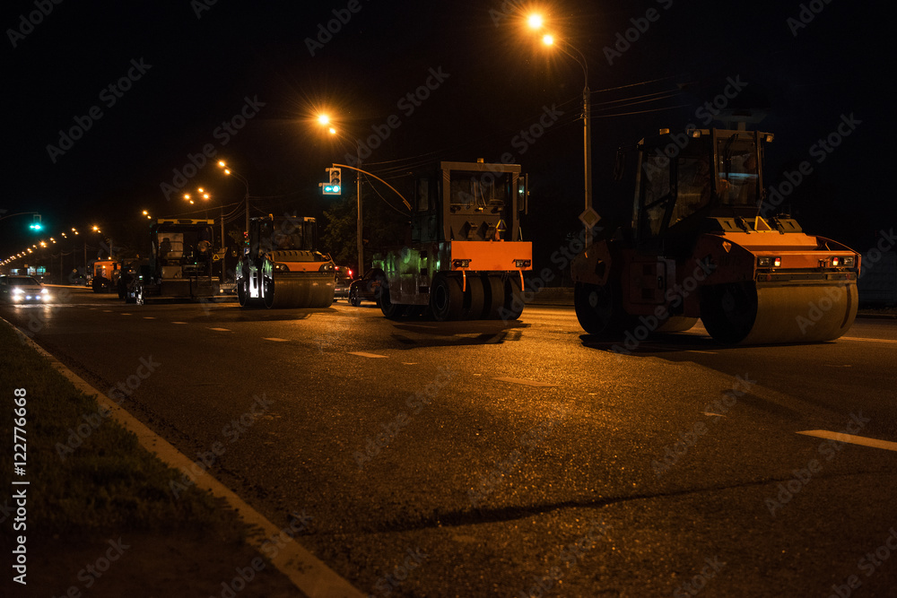 Fototapeta premium repairing the road