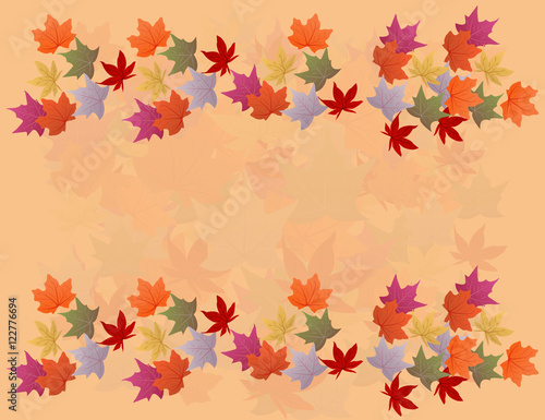 background with autumn leaves