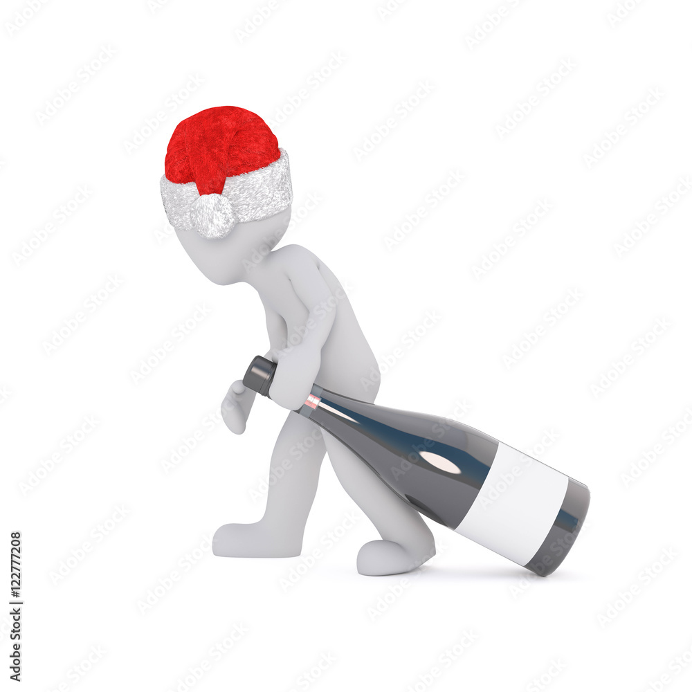 Weihnachtswichtel mit Geschenk zu Weihnachten