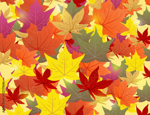 Background with autumn leaves