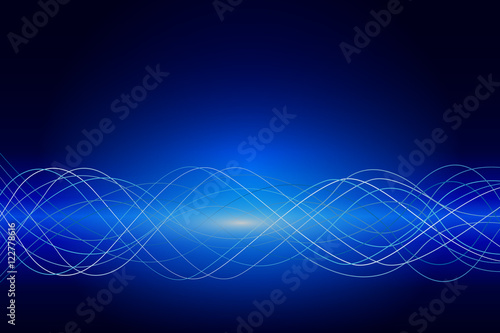 Abstract resonance wave background. Vector illustration.