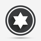Star of David sign icon. Symbol of Israel.