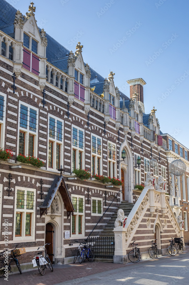 Historical city hall in the center of Alkmaar