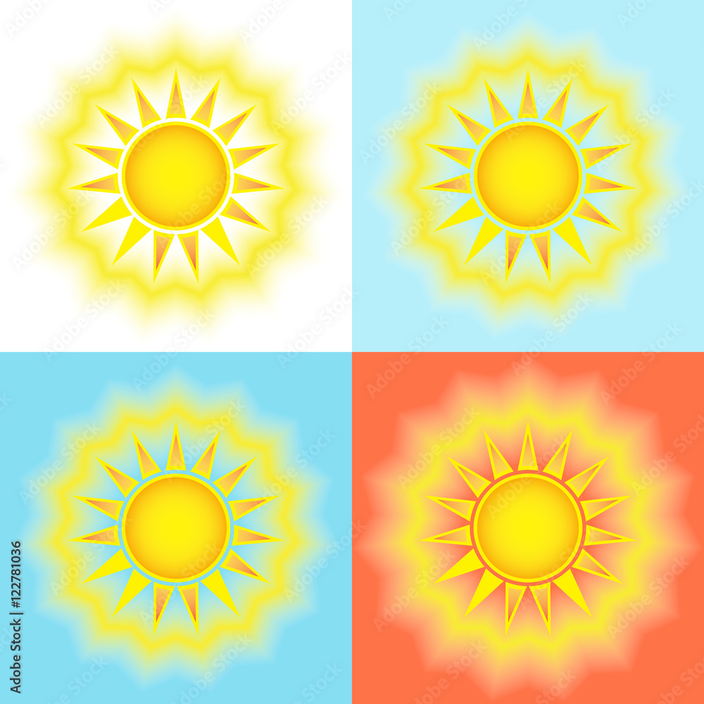 sun, hot rays of the sun