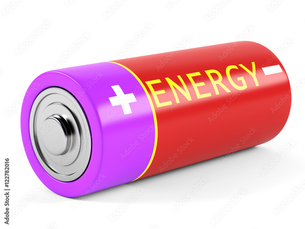 AA size batteries on white background. 3D rendering AA size batteries on white background. 3D rendering