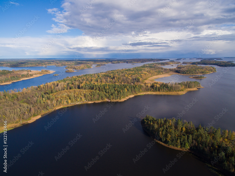 Panorama of lakes and forests of Karelia Panorama of lakes and forests of Karelia