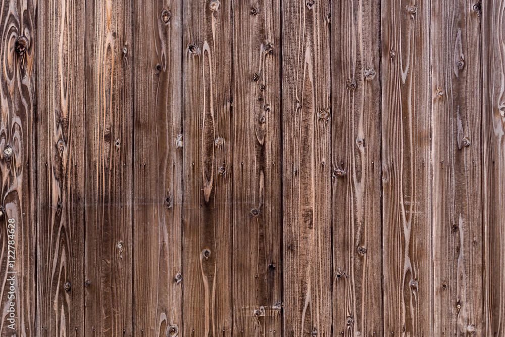 Naklejka premium Pine Wood wall in Japan.